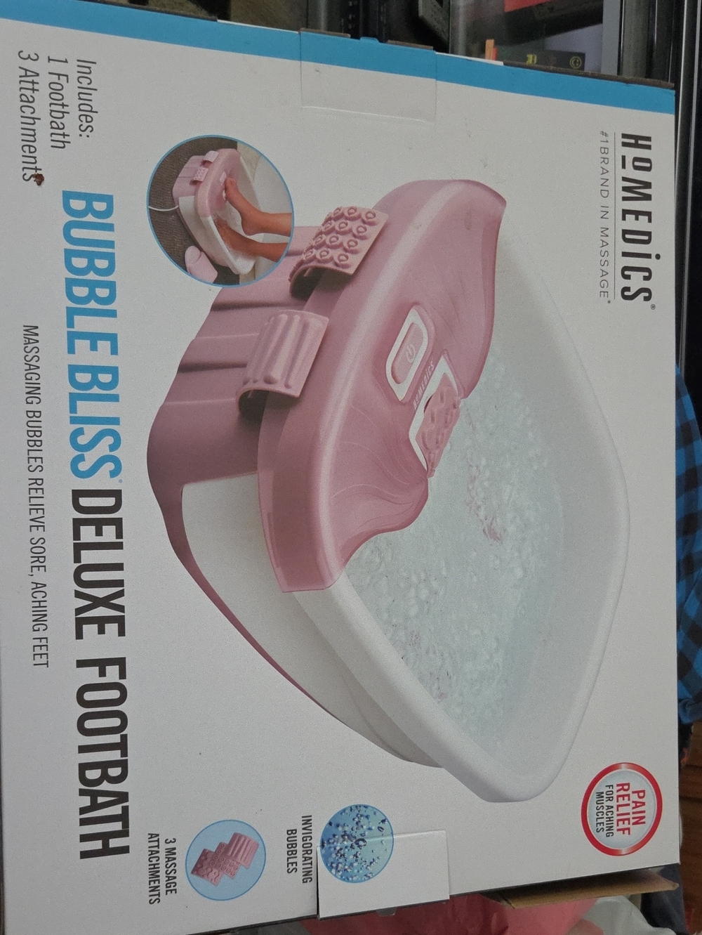 Homedics Bubble Bliss Deluxe Footbath.